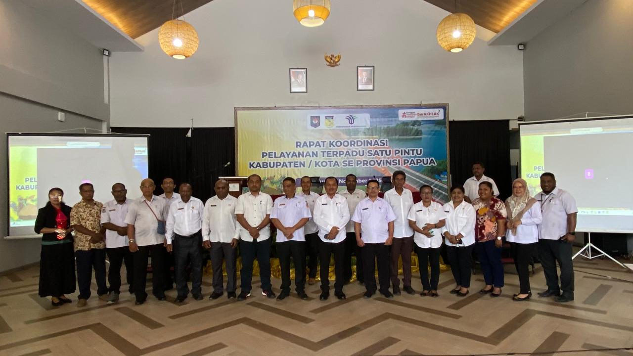 PTSP PAPUA GELAR RAKOR PTSP KAB/KOTA SE-PROVINSI PAPUA